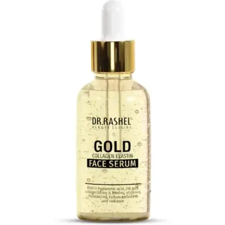 Dr.Rashel Gold Face Serum for Moisturizing & Glowing Skin | Fighting against Aging, Sun Damage, Dark Spots | 30ml